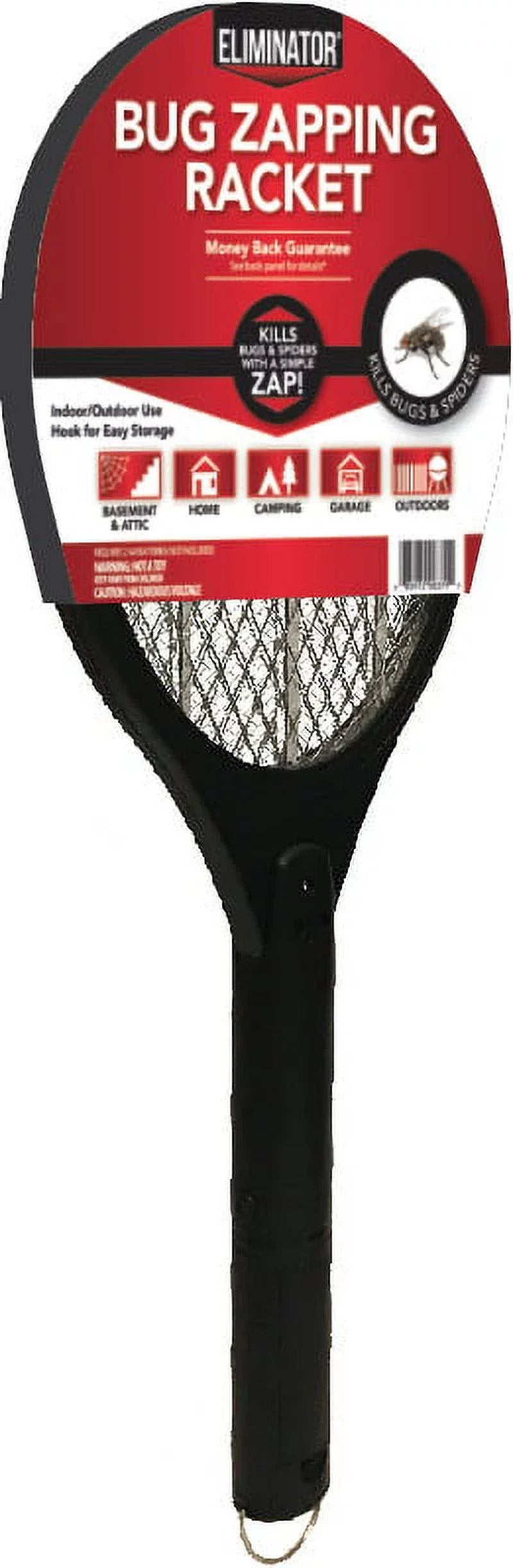 Portable Handheld Insect Killer Racket, Black, Requires 2 AA Batteries