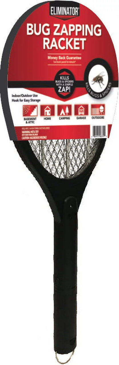 Portable Handheld Insect Killer Racket, Black, Requires 2 AA Batteries
