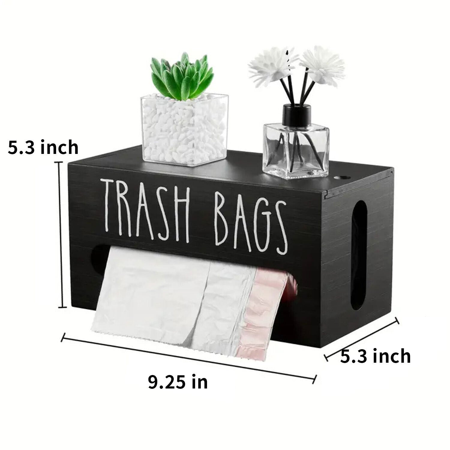 Trash Bag Holder Garbage Bag Dispenser Wall Mounted Kitchen Trash Bag Organizer