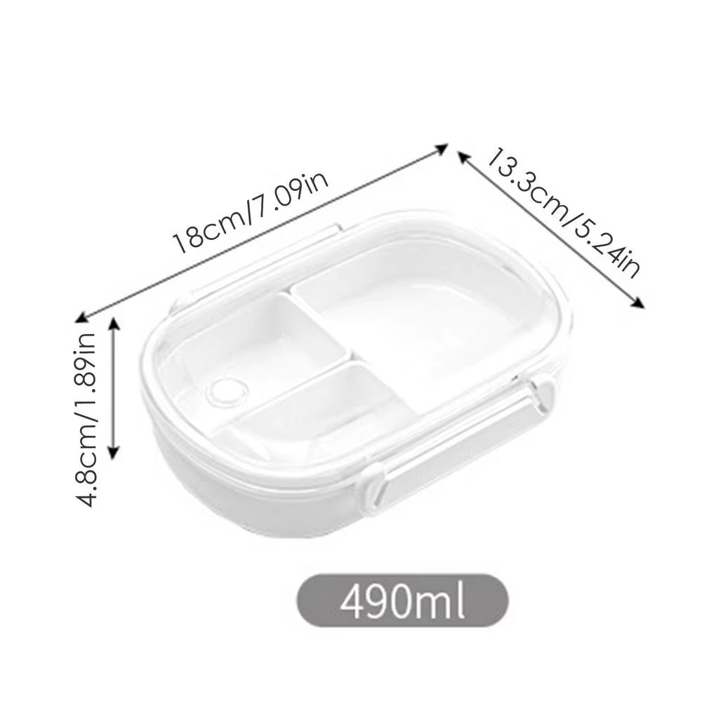Portable 3 Compartments Bento Boxes Microwave Food Storage Container Lunchbox Storage Container Children School Bento Box