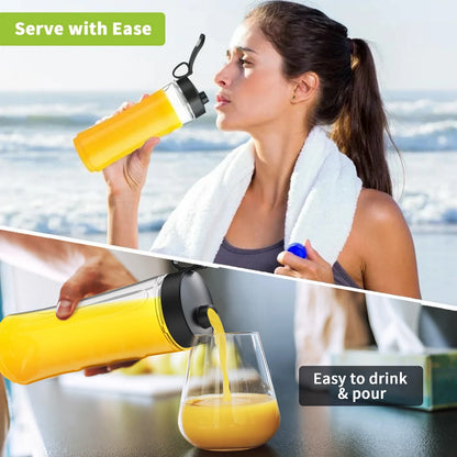 Personal Blender for Shakes and Smoothies, Portable Blender, Bpa-Free 20Oz Mini Blender with Travel Lids for Home Kitchen, Office and Sports, 500W
