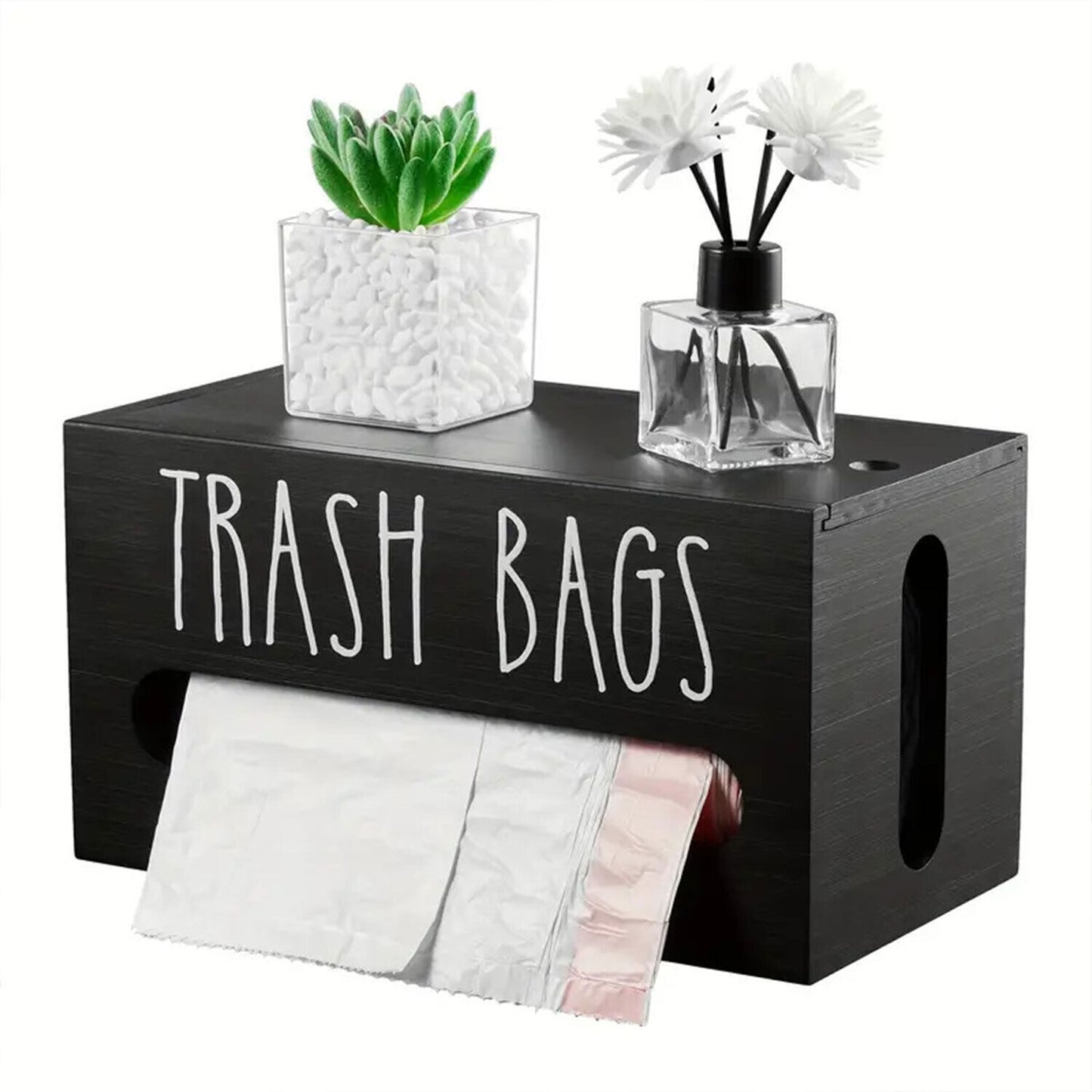 Trash Bag Holder Garbage Bag Dispenser Wall Mounted Kitchen Trash Bag Organizer