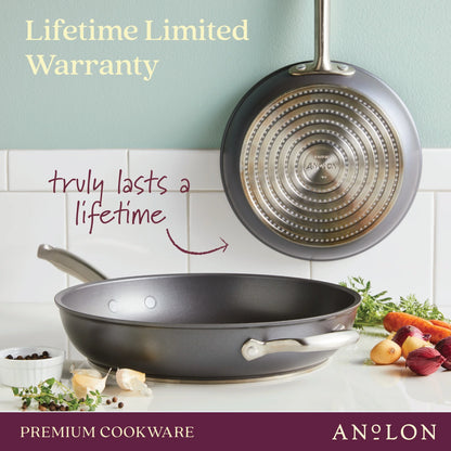 Accolade 12 Piece Nonstick Pots and Pans, Moonstone