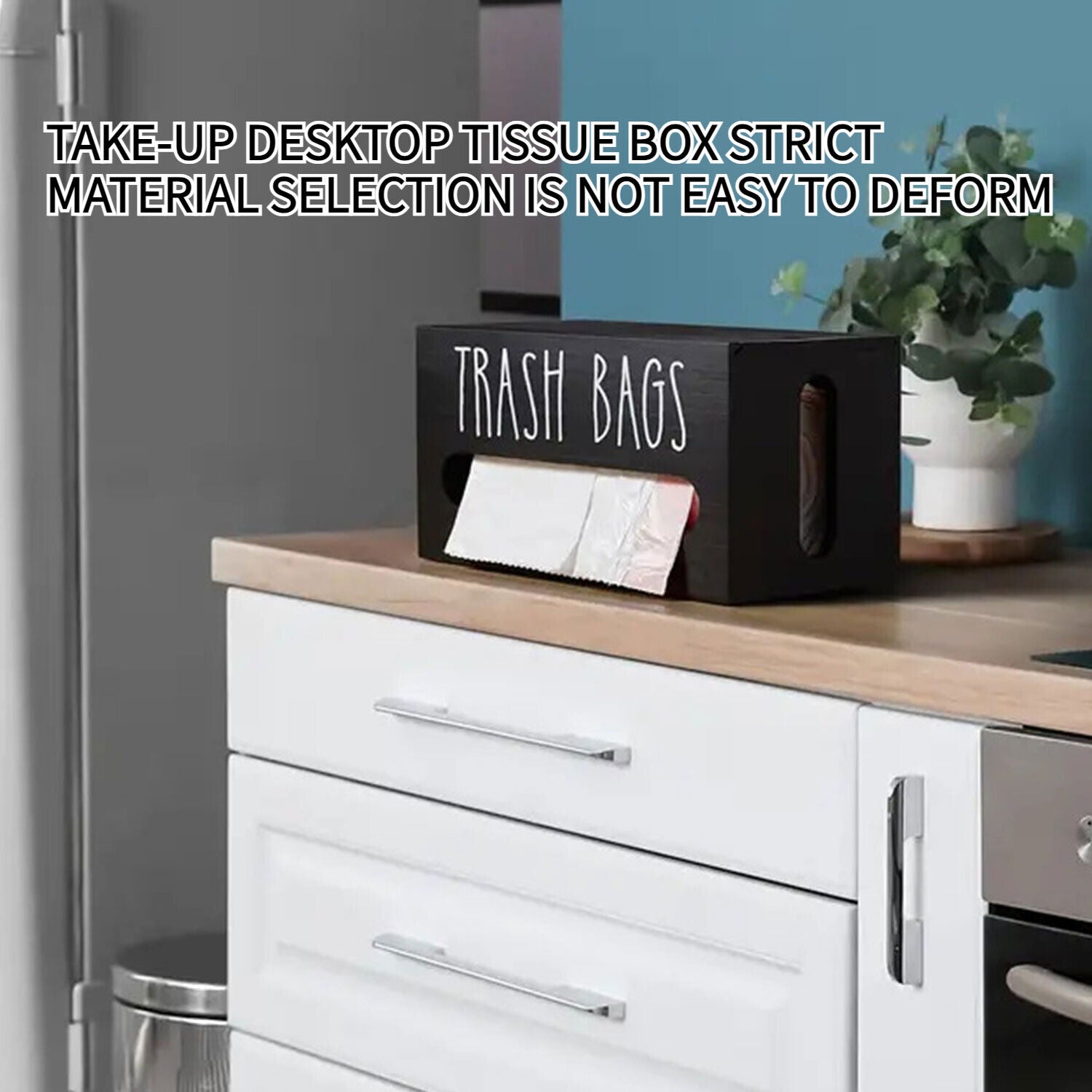 Trash Bag Holder Garbage Bag Dispenser Wall Mounted Kitchen Trash Bag Organizer