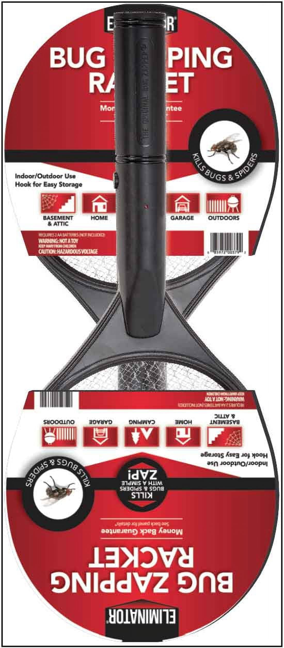 Portable Handheld Insect Killer Racket, Black, Requires 2 AA Batteries