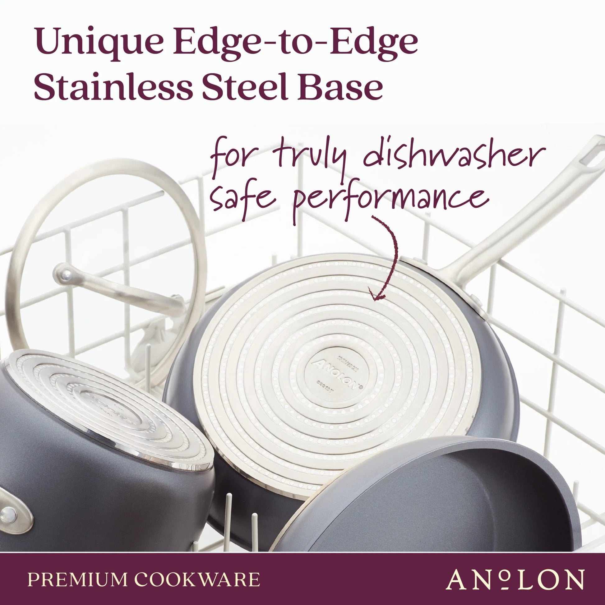 Accolade 12 Piece Nonstick Pots and Pans, Moonstone